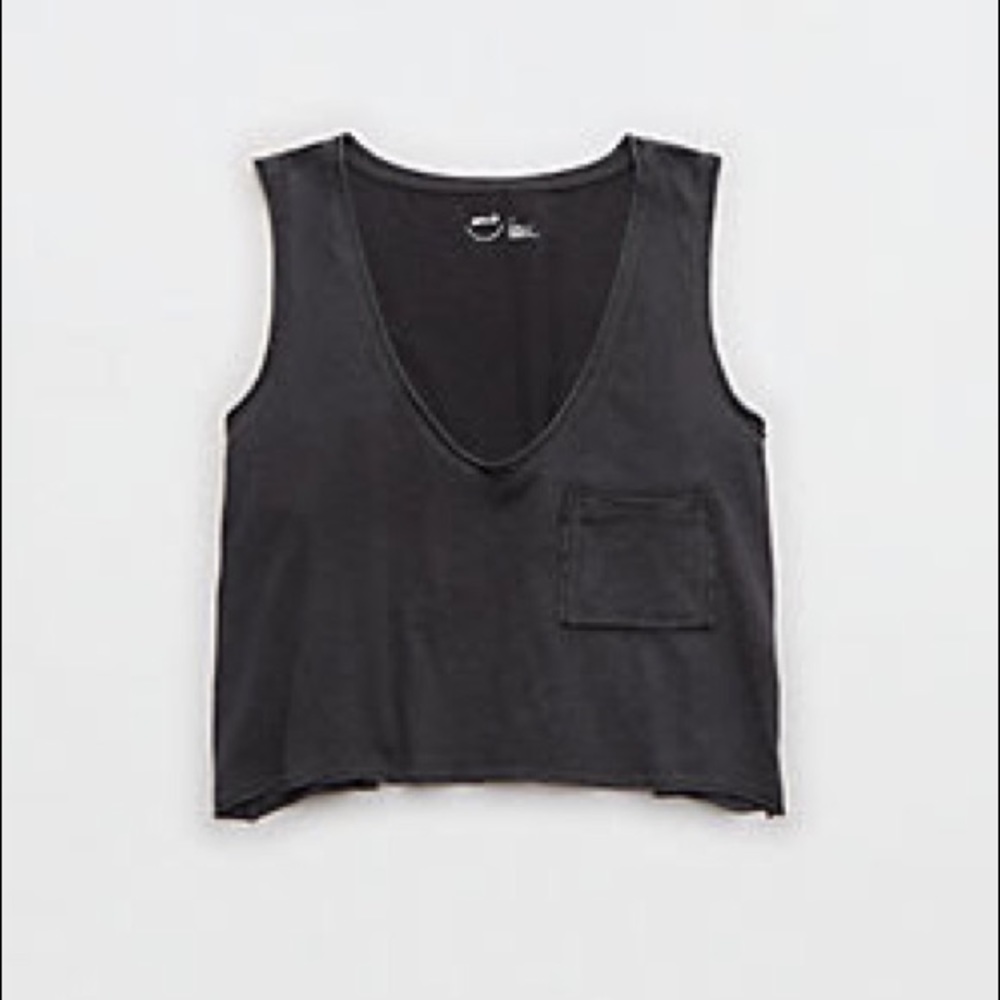 Aerie V-neck Cropped Tank Top